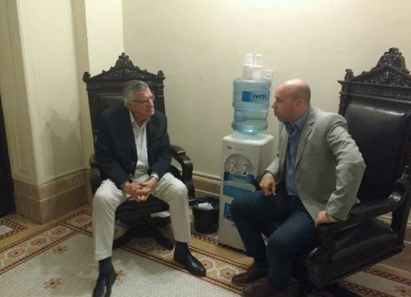 Ascúa se reunió con el presidente del PJ nacional, Luis Gioja