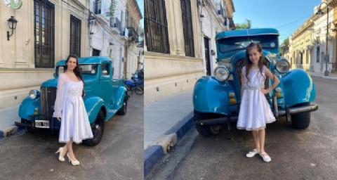 Madre e hija brillaron durante el certamen para elegir a la Reina de la Revolución Argentina en la capital provincial