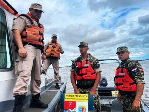 Patrullaje combinado entre Argentina y Paraguay frente a costas correntinas para evitar narcotráfico y contrabando