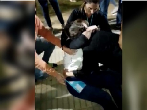 VIDEO | Incidentes con docentes autoconvocados en medio de un acto partidario de ECO+Vamos Corrientes en Saladas