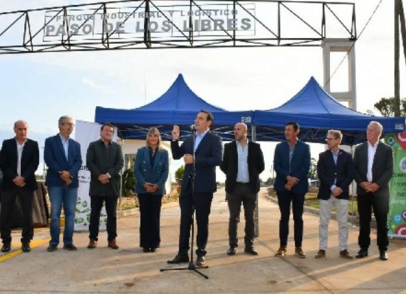 VIDEO | Valdés inauguró obras en el Parque Industrial y en la Sociedad Rural de Paso de los Libres