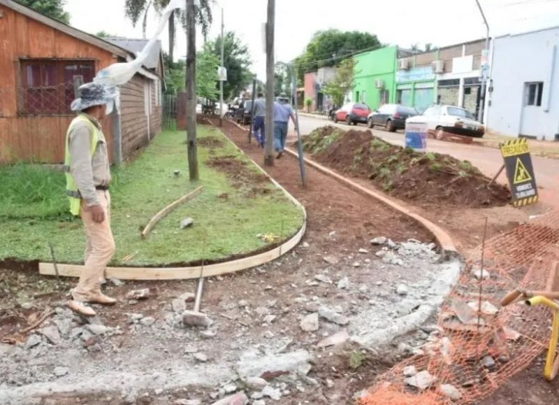 Avanzan frentes de obras para mejorar la infraestructura urbana en Virasoro