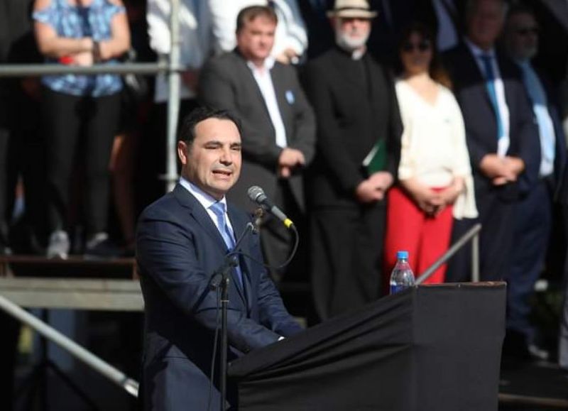 En Yapeyú, Valdés instó a los ciudadanos a seguir el ejemplo de San Martín y votar con racionalidad