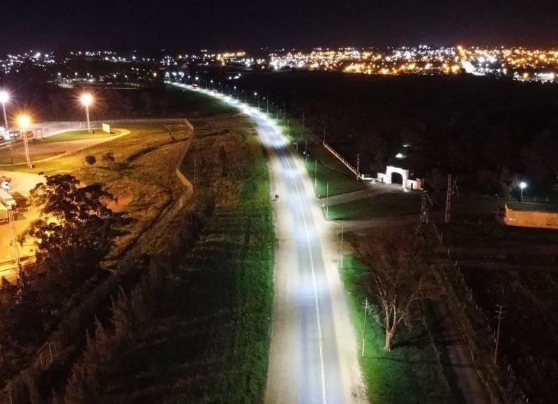 Completaron la modernización de la iluminación en la ruta de acceso a Paso de los Libres