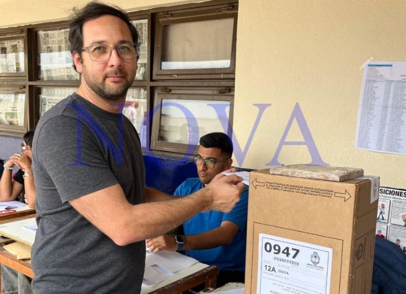 VIDEO | Pedro Cassani votó en Goya y pidió renovar el sistema electoral: "La gente busca un cambio"
