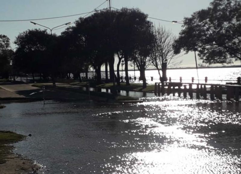 Libres: por seguridad se procedio al cierre de la costanera y el Paso Troncón