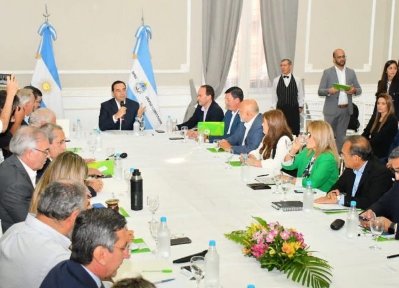 Valdés encabezó una reunión de Gabinete ampliado en Goya